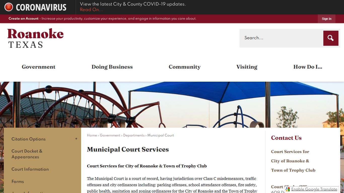 Municipal Court Services | Roanoke, TX - Official Website